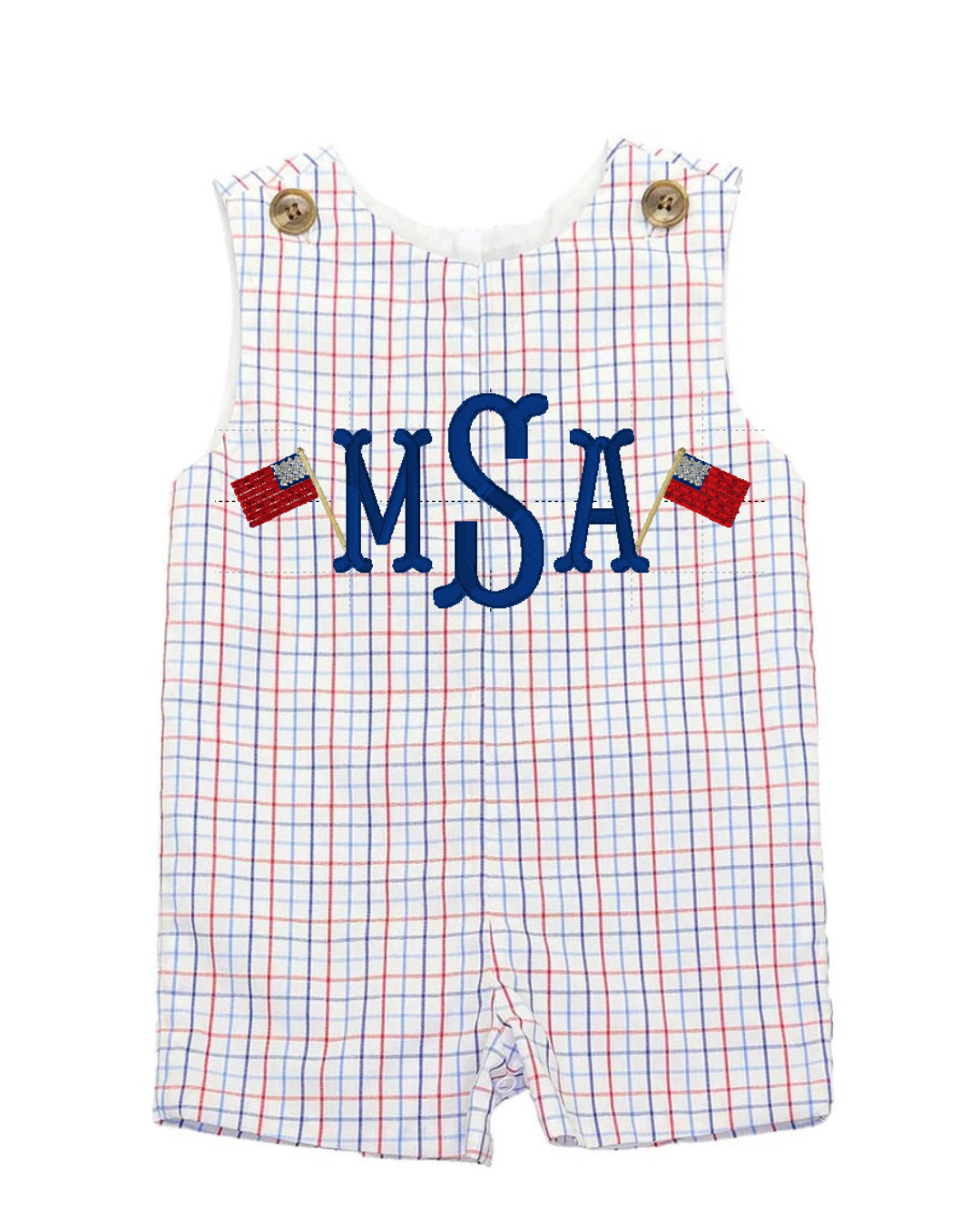 Shelbi Spencer- Rivers Jon Jon - Patriotic Plaid
