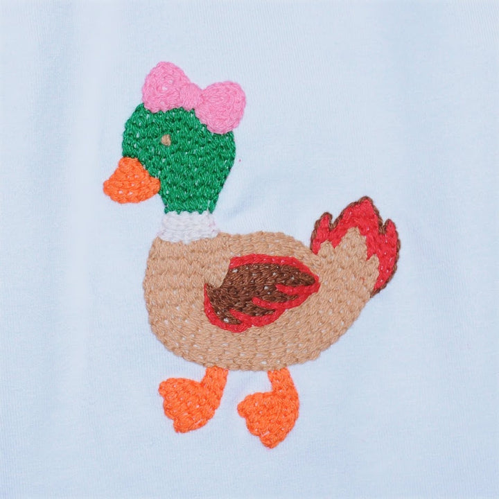 Pink Bonnie Bloomer Set- Mallard Duck