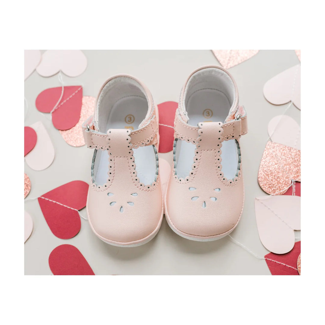 Dottie Scalloped T-Strap Mary Jane- Angel Baby- Pink