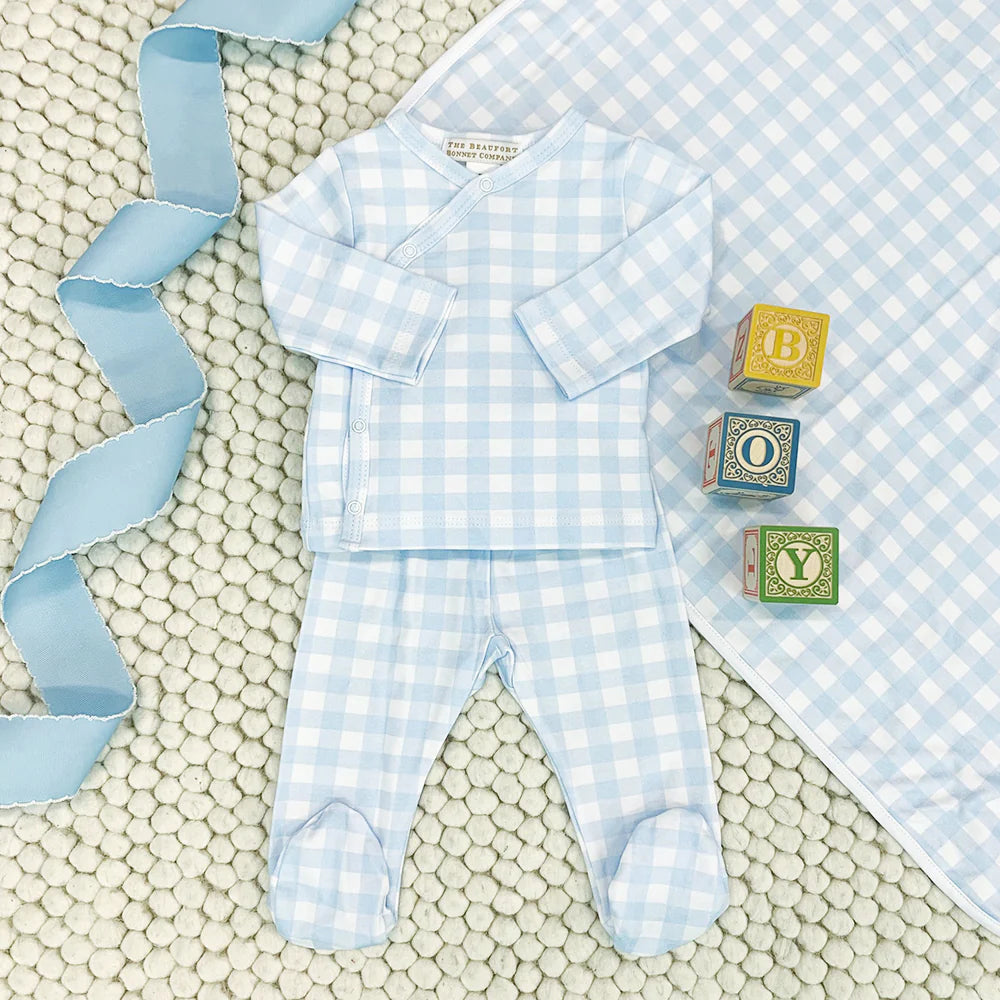 Cameron Cross Front Set- Buckhead Blue Gingham