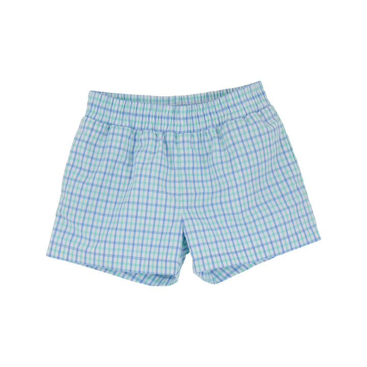 Sheffield Shorts- Sunrise Blvd. Blue & Turks Teal Chandler Check