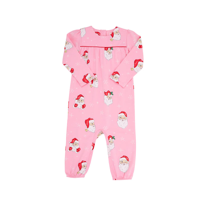 Penny's Playsuit LS- Dear Santa/Hamptons Hot Pink