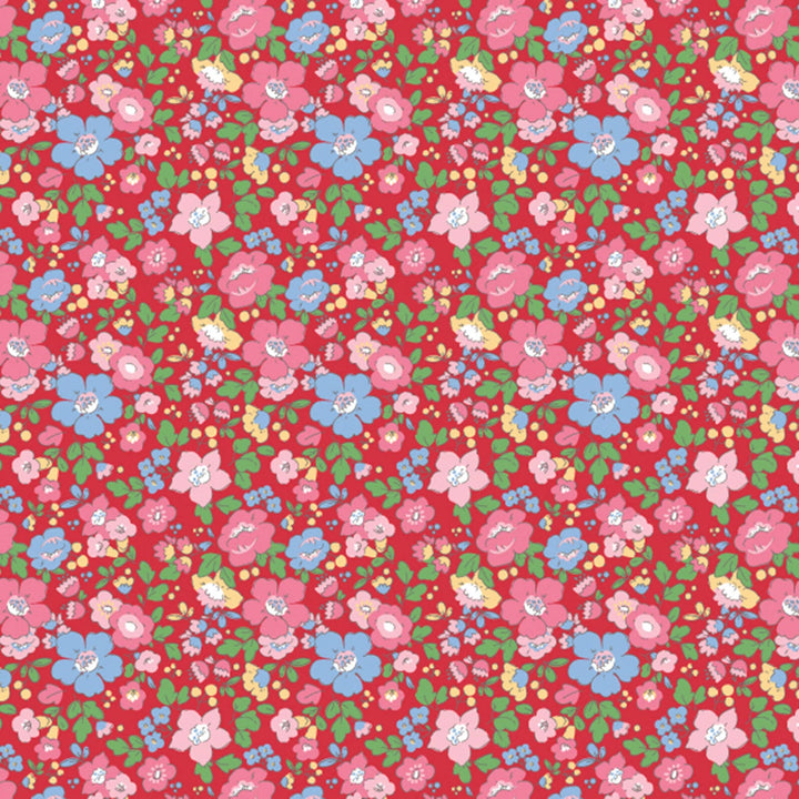 Girls Smocked Dress - Scarlet Blooms