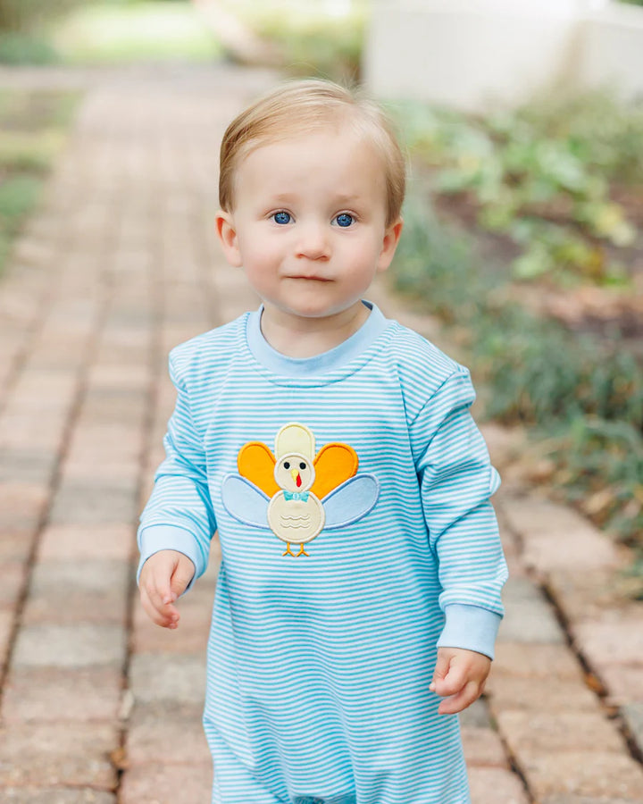 Pastel Turkey Romper
