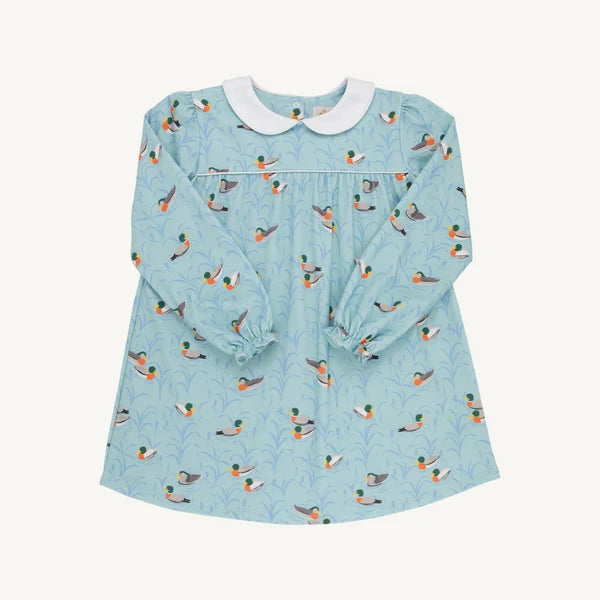 Long Sleeve Maerin Fitz Frock - Fine Weather for Ducks/Worth Ave White/Sarasota Sky