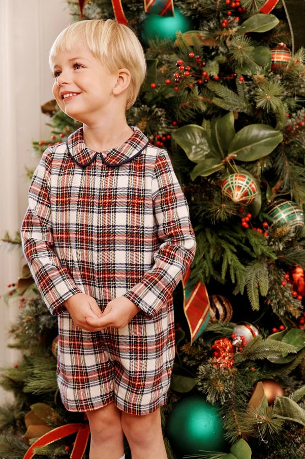 John Hall Jon Jon - Paris Pike Plaid with Nantucket Navy