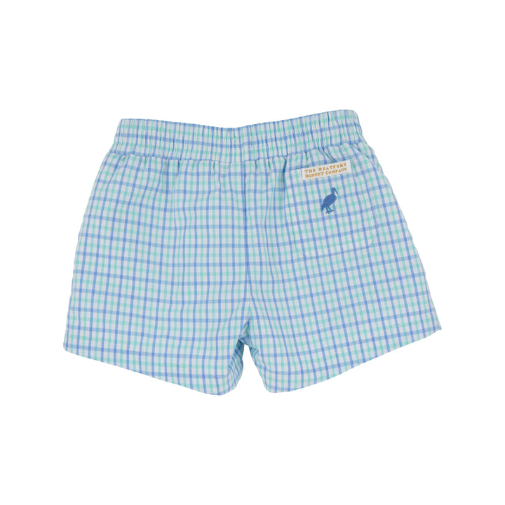 Sheffield Shorts- Sunrise Blvd. Blue & Turks Teal Chandler Check