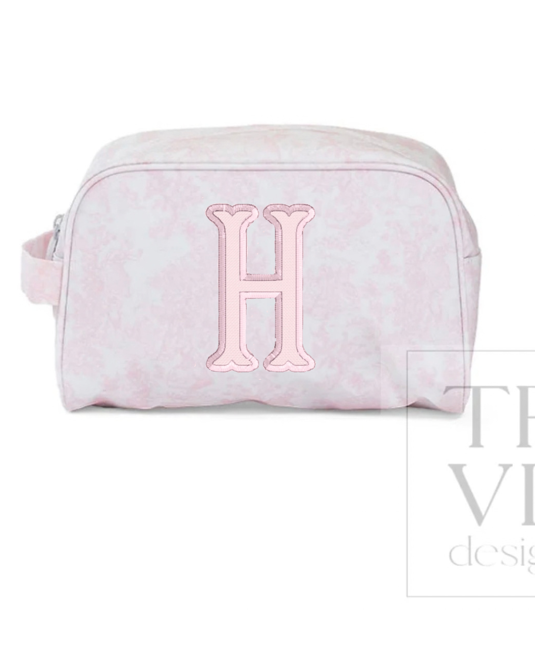 Annie Henderson- Stowaway Toiletry Bag- Bunny Toile Pink