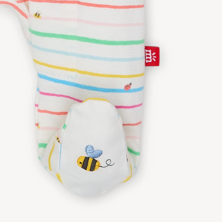 Rainbow Road Organic Cotton Magnetic Footie