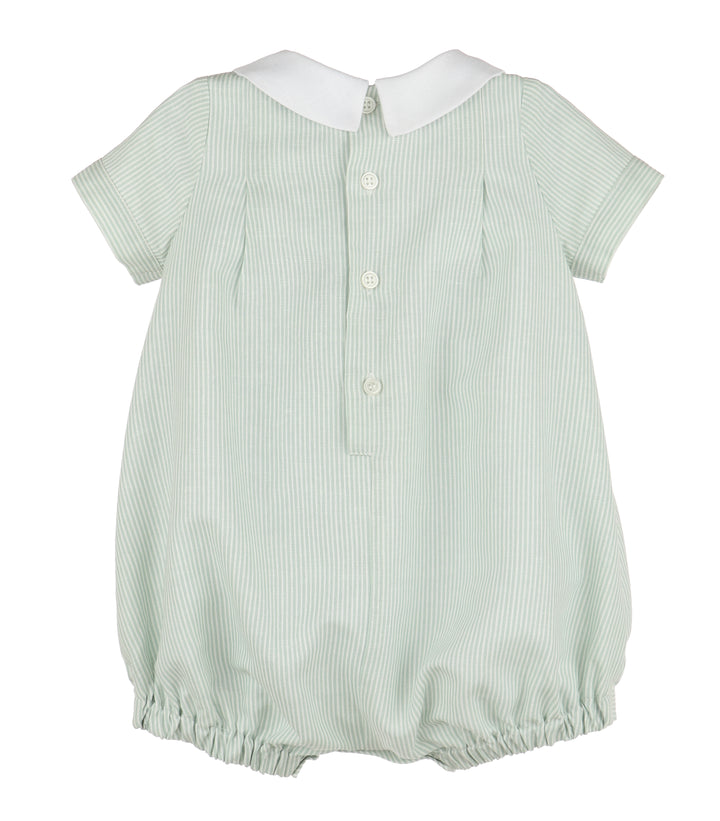 Pleated Embro Boy Bubble- Green