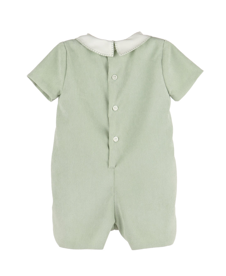 Majestic Cord Romper- Green