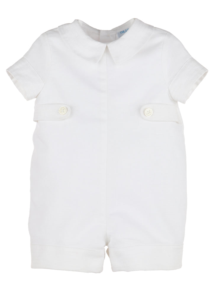 Linen Boy Bubble- White