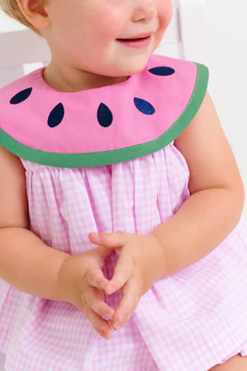 Sleeveless Tabitha's Teacher's Pet Set- Greenbrier Gingham Watermelon