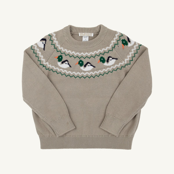 Isaac's Sweater - Keeneland Khaki/Ducks