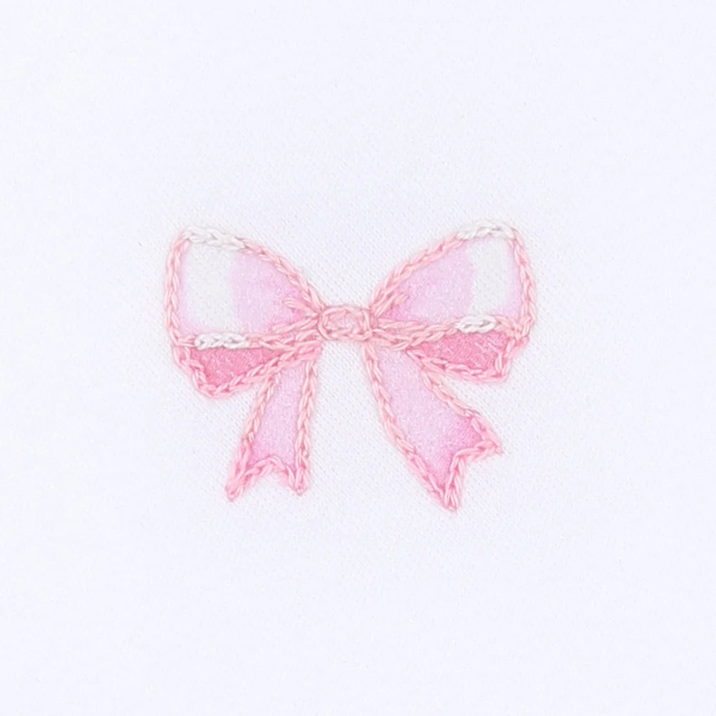 Baby Bows Embroidered LS Bubble