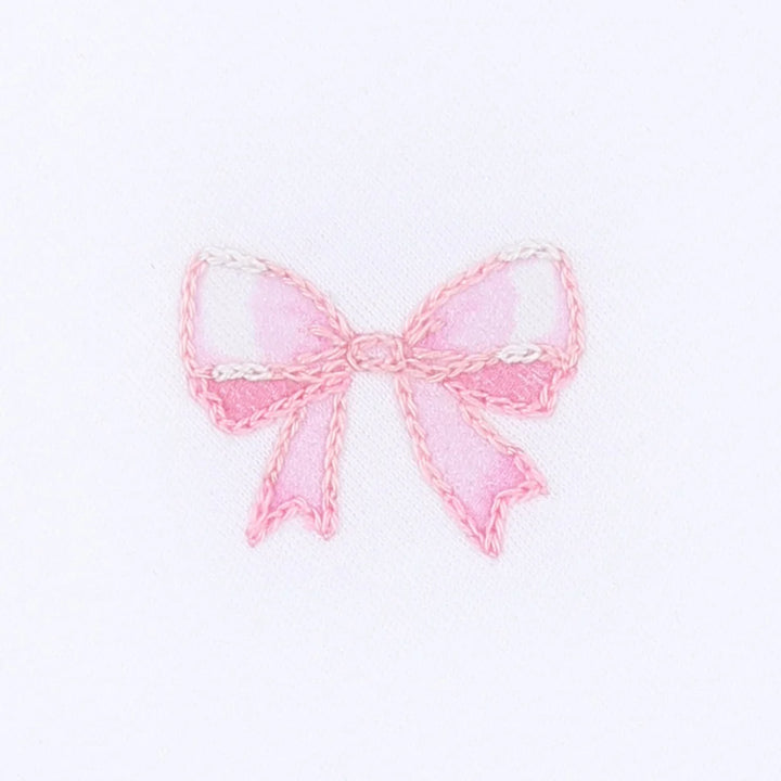 Baby Bows Embroidered LS Bubble