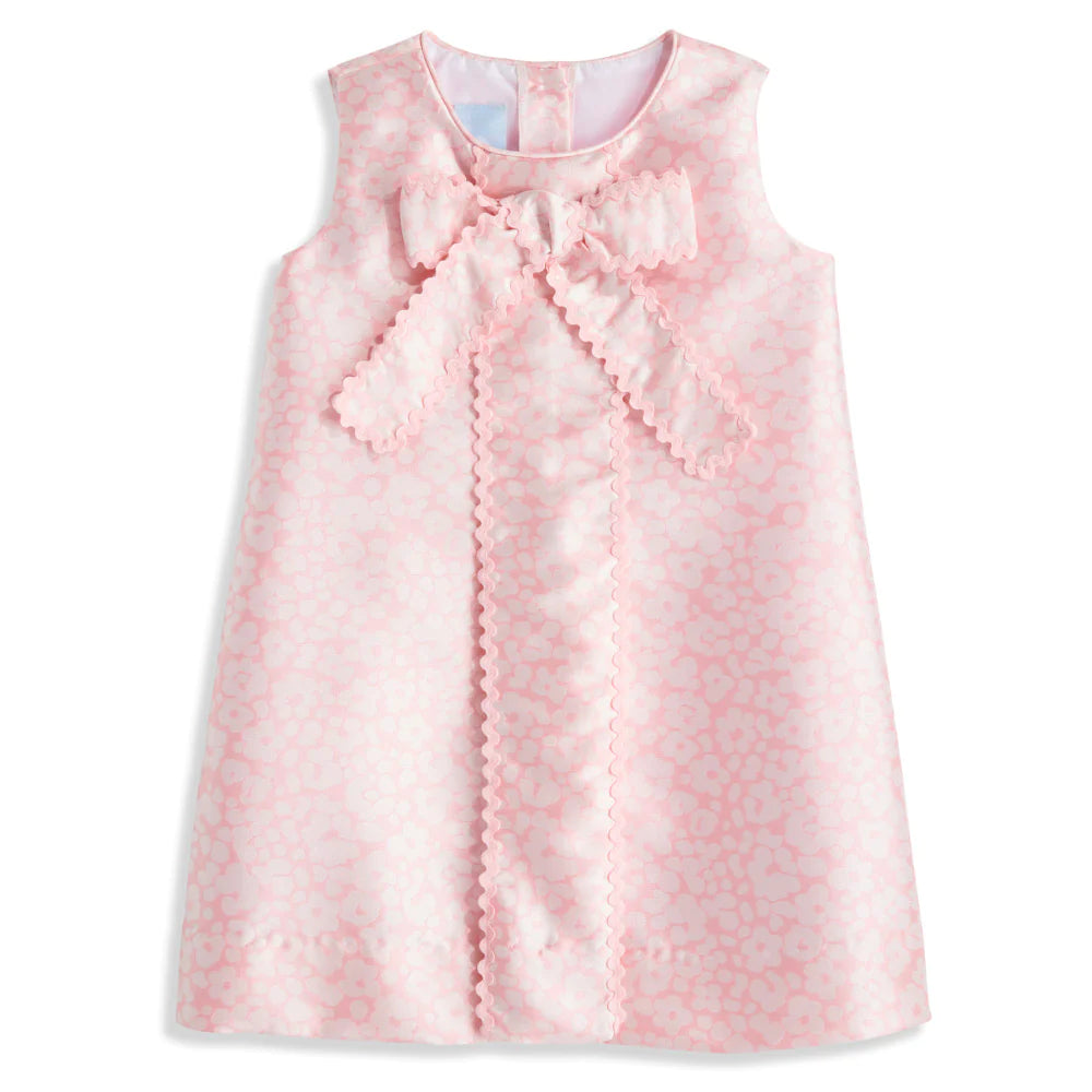 Bow Front Charlie Dress- Pink Cheshire