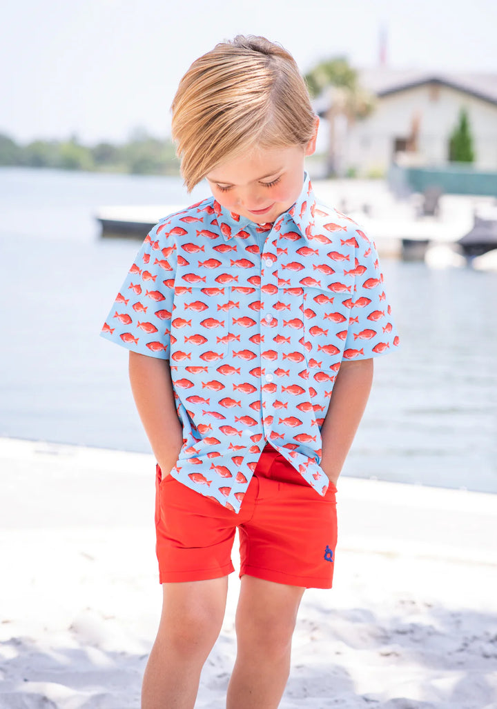 Red Snapper Short Sleeve Shirt