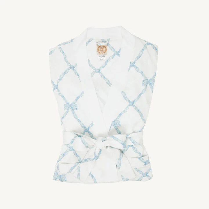 Let Me Lounge Pants- Belle Meade Bow- Buckhead Blue, Samantha Ganas