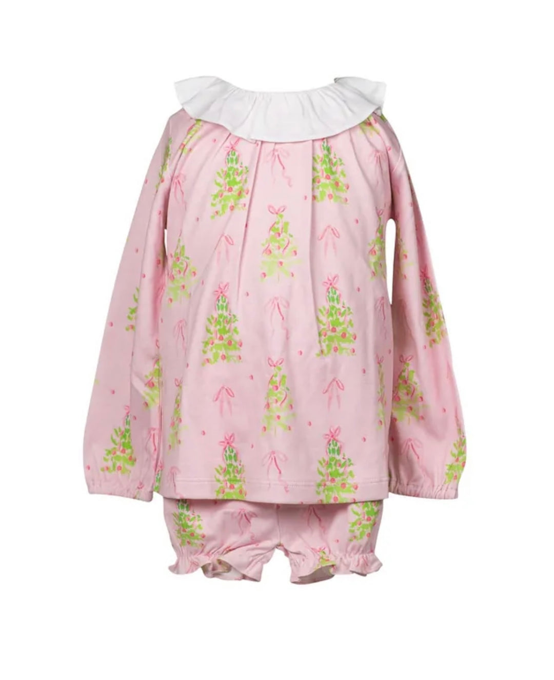 Pink Tinsel L/S Bloomer Set