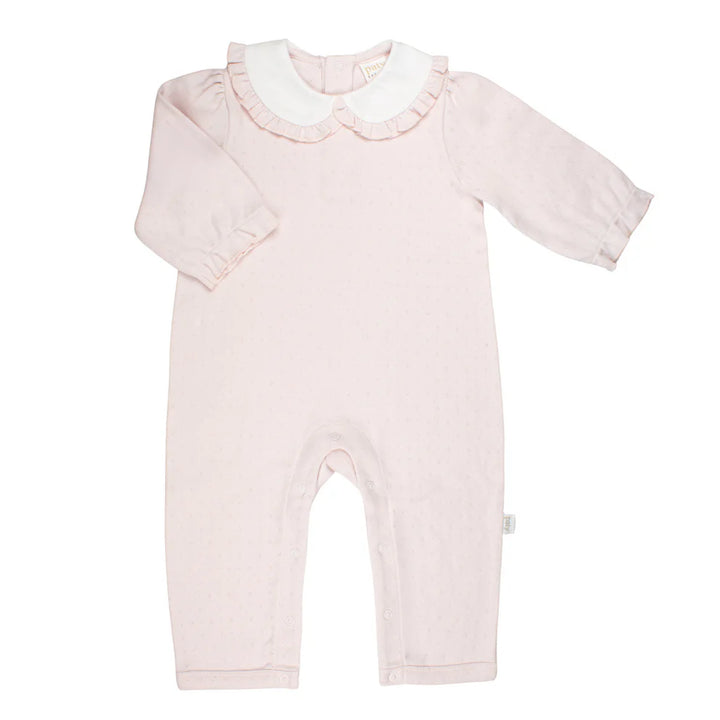 Girls Pointelle Knit Romper