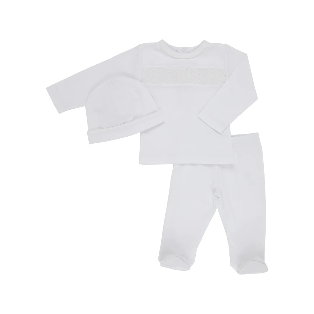 Hart's Hold Me Set-Worth Avenue White With Palmetto Pearl Smocking
