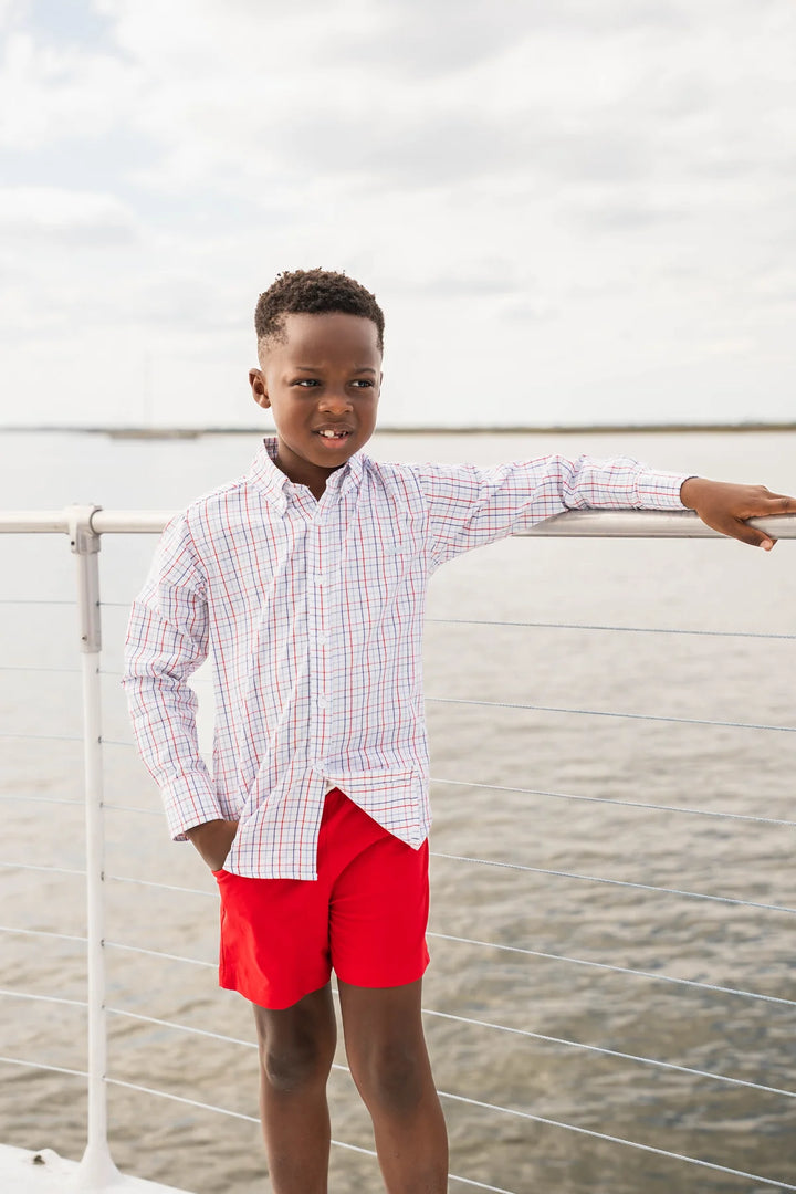Carter Oxford Shirt - Patriotic Plaid