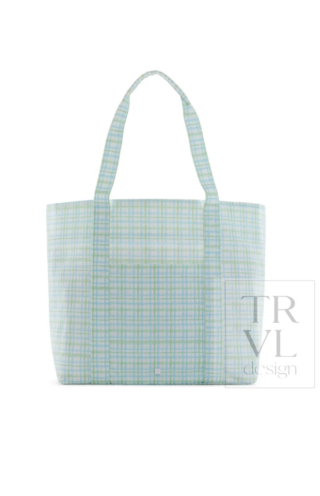 Kendall Smith - Jumbo Tote - Plaid Green