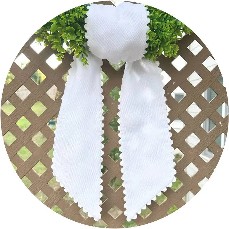 Cotton Pique Sash - White - 44 Inches