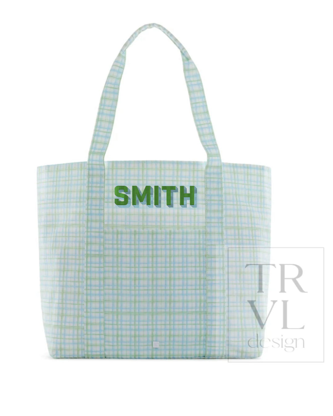 Kendall Smith Registry - Jumbo Tote - Classic Plaid Green