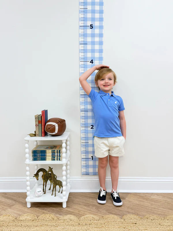 Baby Grow Chart - Beale Street Blue Gingham