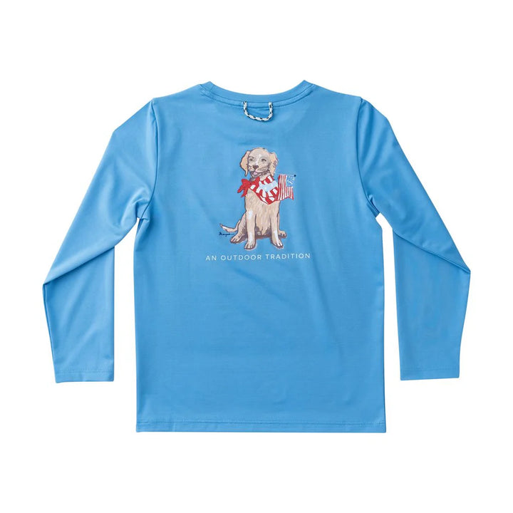 Prodoh Kid's Pro Performance Long Sleeve T-shirt - Marina Blue