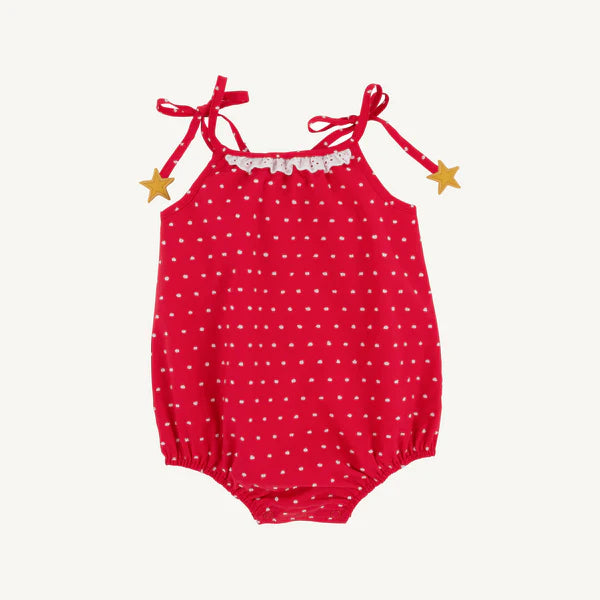 Junie B. Bubble - Richmond Red & Worth Avenue Dallas Dot with Star Ties