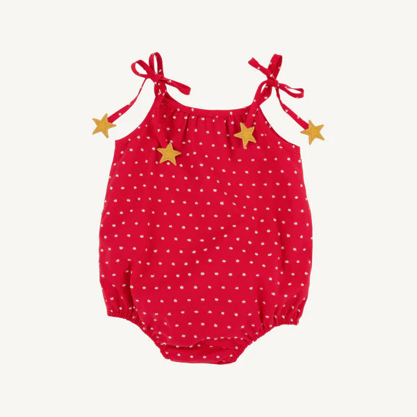 Junie B. Bubble - Richmond Red & Worth Avenue Dallas Dot with Star Ties