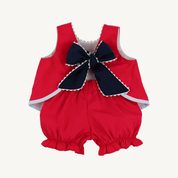 Susanne Swing Top Set - Richmond Red with Nantucket Navy