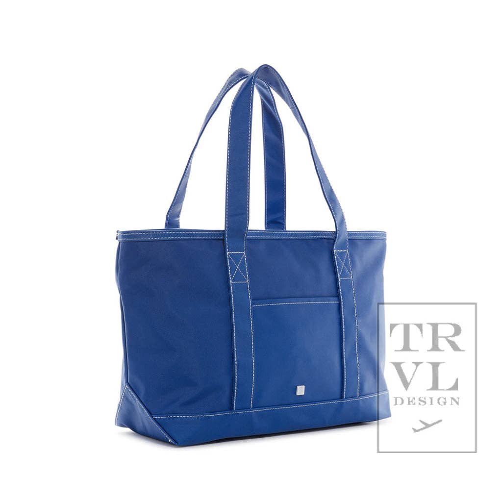Medium Tote Coated Canvas - Blue Bell