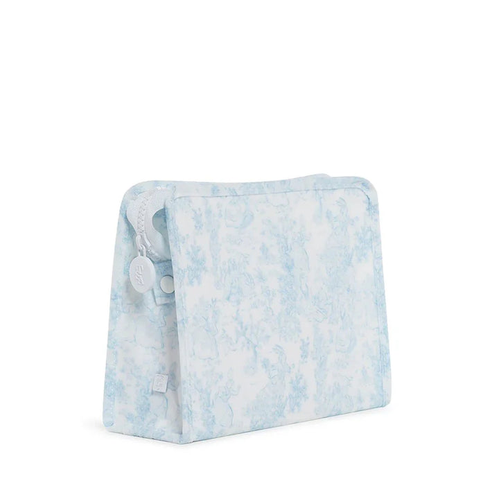 Roadie Medium Zip Pouch - Bunny Toile Blue