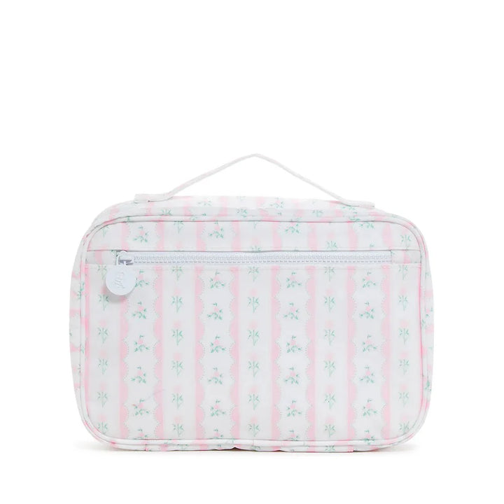 Bundle Up 2 Hanging Toiletry Bag - Ribbon Floral Pink