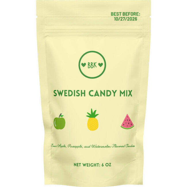 Swedish Candy Mix, Sour Apple, Pineapple, and Watermelon