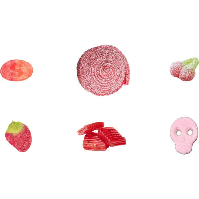 Swedish Candy Mix, Cherry, Strawberry, and Peach