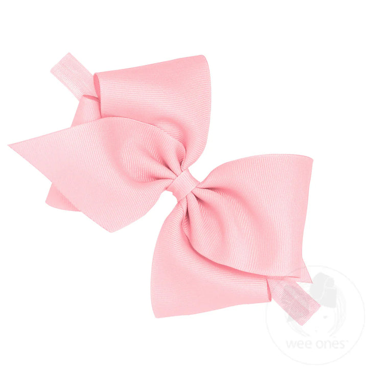 Mini King Grosgrain Bow on Nylon Band