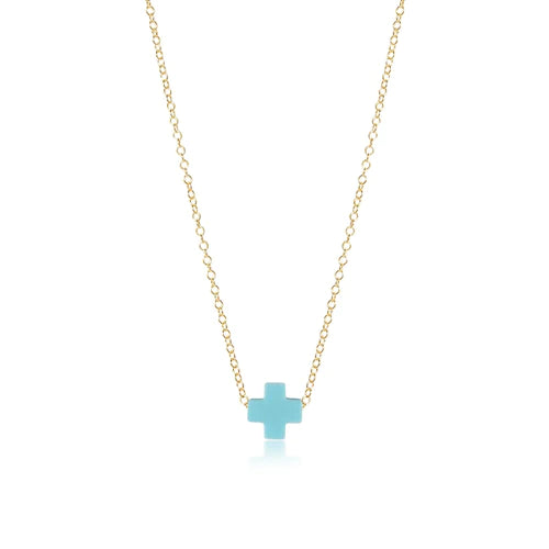 egirl 14" Necklace Gold - Signature Cross, More Colors