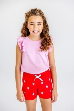 Critter Cheryl Shorts- Richmond Red/Strawberry (Twill)
