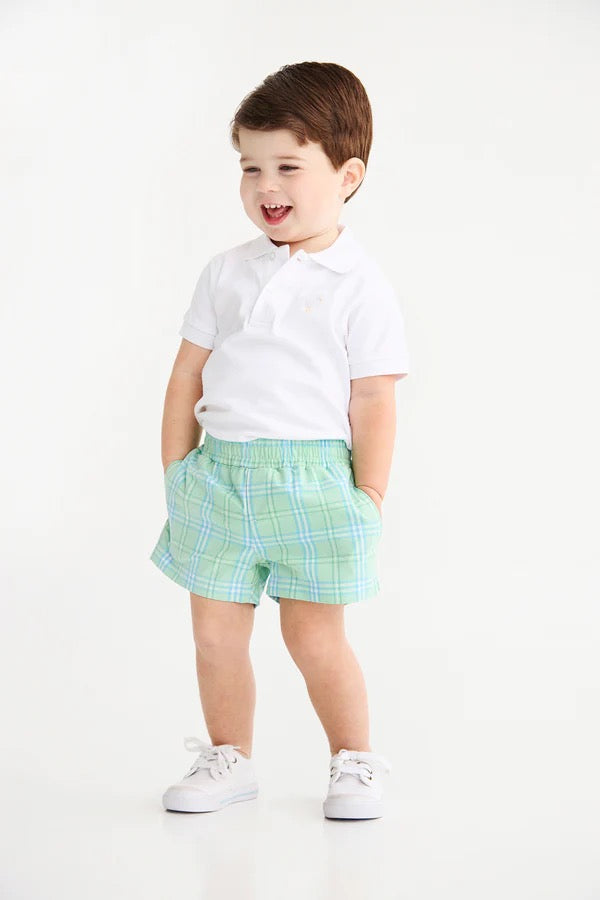 Sheffield Shorts- Pelham Bay Plaid (Green)