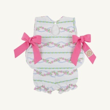 Talbott Tie Side- Garrison Garlands/Winter Park Pink (Heavy Weight Knit)
