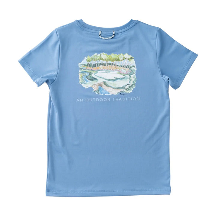 Kid's Pro Performance Short Sleeve T-Shirt- Golf Course Art