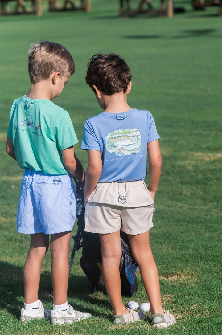 Kid's Pro Performance Short Sleeve T-Shirt- Golf Course Art