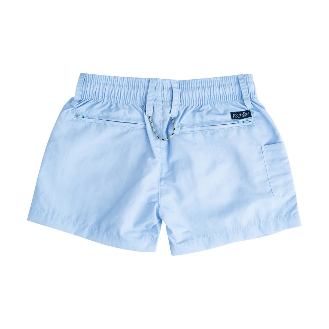 Boys' Outrigger Performance Shorts- Windsurfer Blue