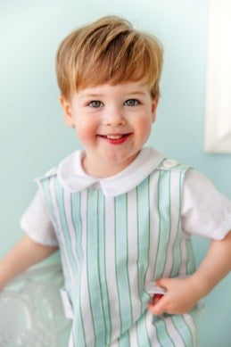 Jack Keene Jon Jon- Tally Rd Ticking Stripe/Worth Ave White