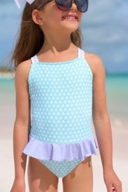 Taylor Bay Bathing Suit-  Dunmore Doo-Dad/Lauderdale Lavender